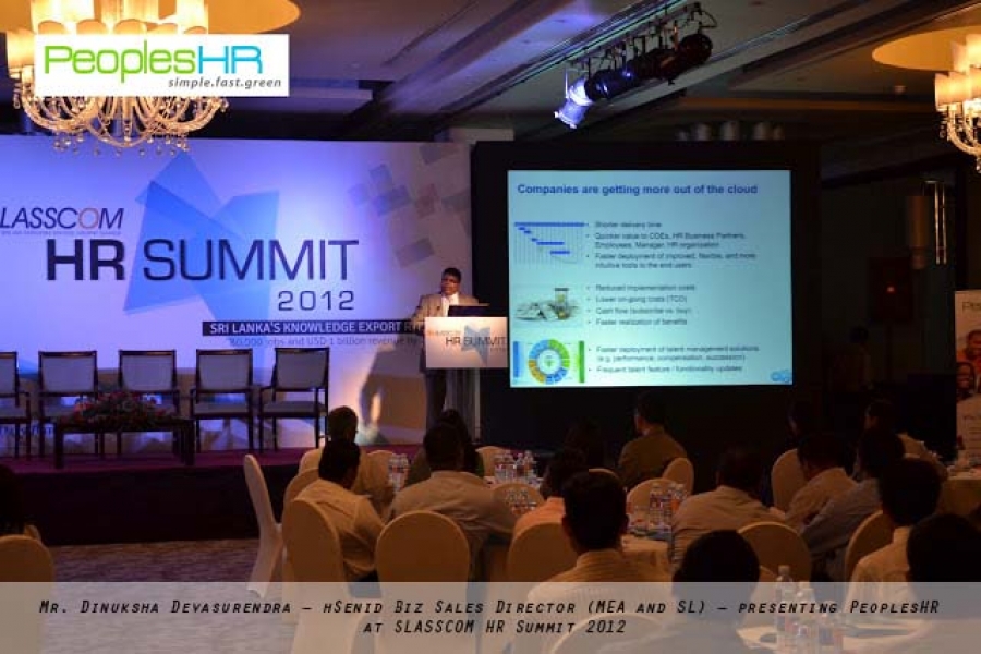 PeoplesHR empowers SLASSCOM HR Summit 2012